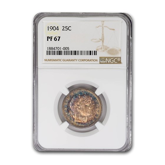1904 Barber Quarter PF-67 NGC 1904 Barber Quarter PF-67 NGC